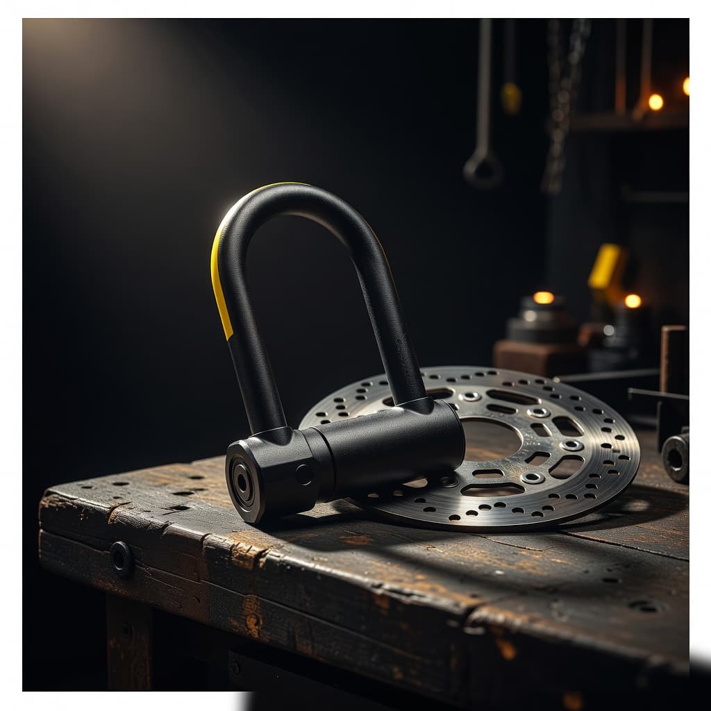 Heavy-Duty Motorcycle Disc Lock